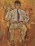 Egon Schiele Portrait of Albert Paris von Gutersloh oil painting artist